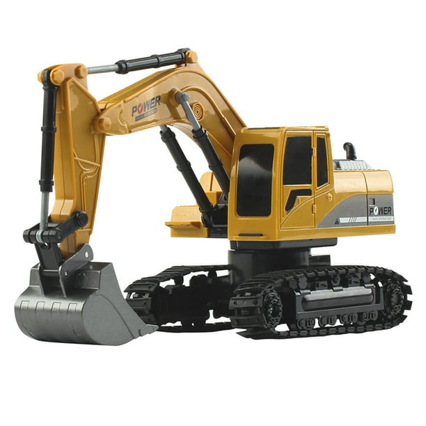1//24 Battery Powered Electric RC Excavator Construction Tractor for Kids Boy